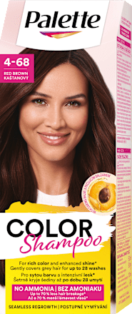 Hajszínező, 4-68 gesztenye Palette COLOR Shampoo