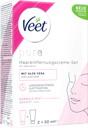 Haarentfernungscreme-Set Gesicht (2 x 50 ml) Veet