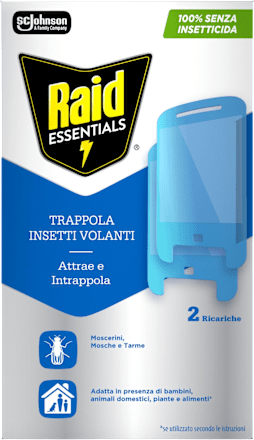 Trappola per insetti volanti ricarica Raid