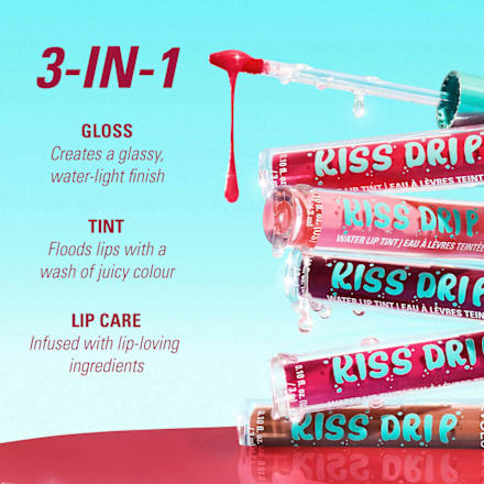 Lipgloss Kiss Drip Water Lip Tint Peach Fizz REVOLUTION