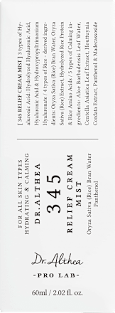 Gesichtscreme 345 Relief Cream Mist  Dr. Althea