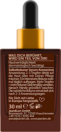 Selbstbräuner Konzentrat the face glow tanning drops Jean&Len