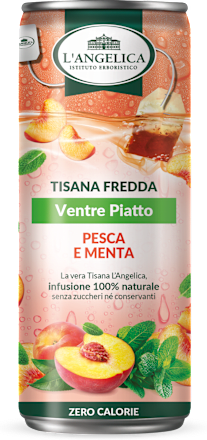 Tisana fredda ventre piatto gusto pesca, finocchio e menta L'ANGELICA
