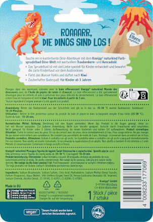 Farbsprudelbad Dinowelt Kneipp Naturkind