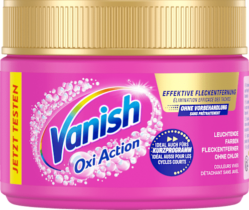 Fleckenentferner Pulver Oxi Action Pink Vanish