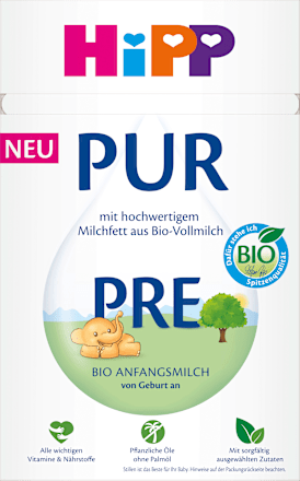 Anfangsmilch Pre Pur von Geburt an HiPP