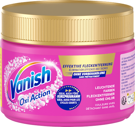 Fleckenentferner Pulver Oxi Action Pink Vanish