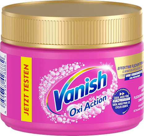 Fleckenentferner Pulver Oxi Action Pink Vanish