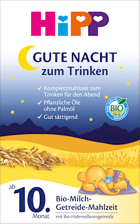 Getreidebrei Gute Nacht mit Milch ab dem 10.Monat HiPP