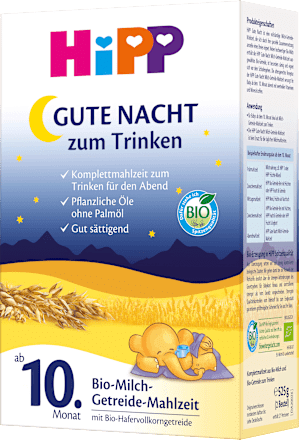 Getreidebrei Gute Nacht mit Milch ab dem 10.Monat HiPP