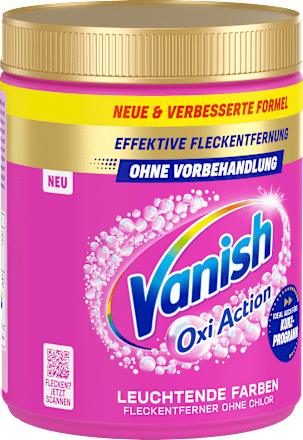 Fleckenentferner Pulver Wäsche Booster Vanish Oxi Action