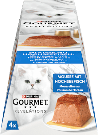 Nassfutter Katze Hochseefisch in Sauce, Revelations Mousse Multipack (4x57g) Purina Gourmet