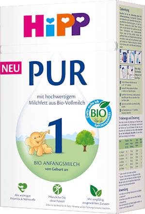 Anfangsmilch 1 PUR von Geburt an HiPP