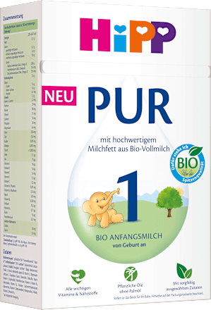 Anfangsmilch 1 PUR von Geburt an HiPP