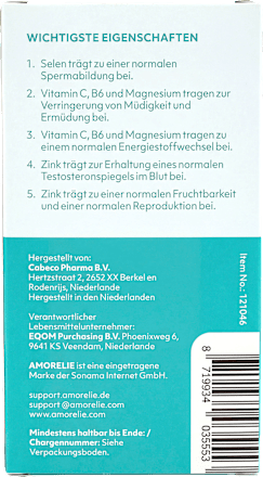 Fertility+ für Ihn 30 St AMORELIE Health