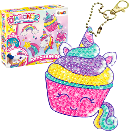 Diamondz Key-Chain Unicorn Set  CRAZE