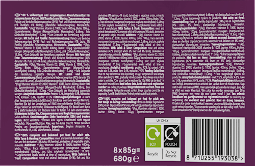 Nassfutter Katze Land & Sea Collection in Gelee Multipack (8x85 g) IAMS