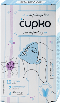 Set za depilaciju lica Delicate čupko