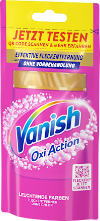 Fleckenentferner Pulver Oxi Action Pink, Reisegröße Vanish Oxi Action