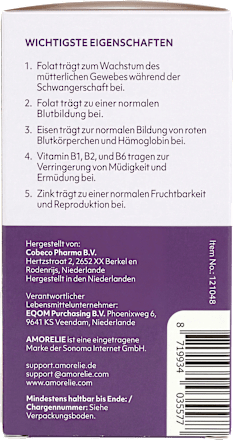 Pregnancy+ für Sie 30 St AMORELIE Health