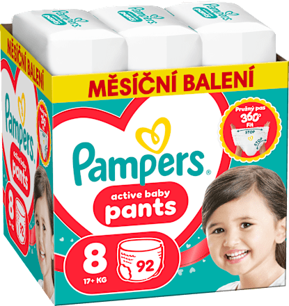 plenkové kalhotky, velikost 8 Pampers Premium Care