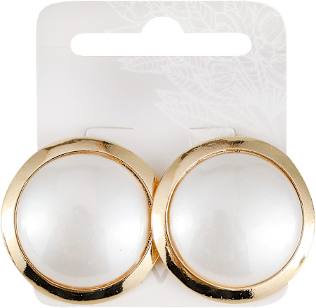 Minđuše sa biserom u zlatnom okviru avanti