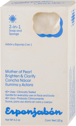  2u1 sunđer i sapun sa bisernim prahom Esponjabon