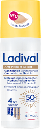 Ladival Anti-Pigment Getönt Sonnenschutz-Creme Gesicht LSF50+  Ladival
