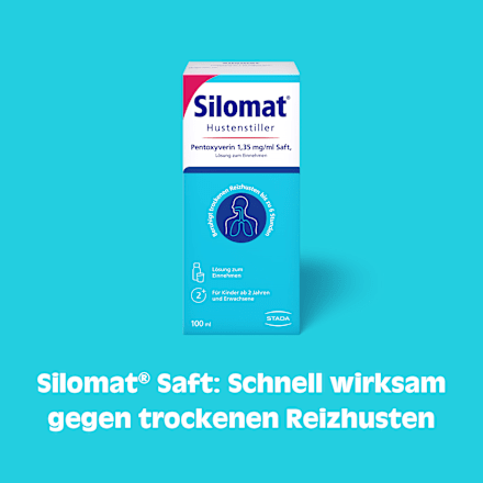 SILOMAT gegen Reizhusten Pentoxyverin 1,35 mg/ml Saft  Silomat