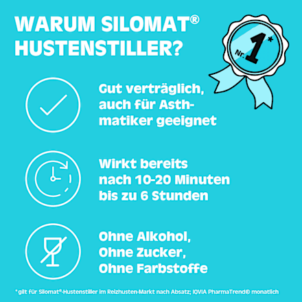 SILOMAT gegen Reizhusten Pentoxyverin 1,35 mg/ml Saft  Silomat