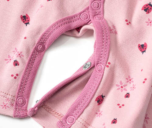 Schlafanzug mit Marienkäfer-Muster, rosa, Gr. 86/92 ALANA