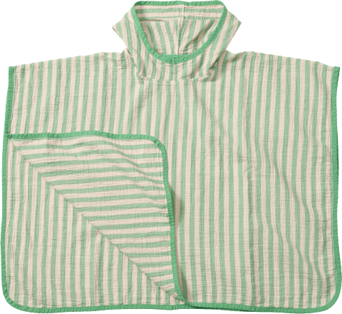 Badeponcho aus Musselin, grün, Gr. 0 ALANA