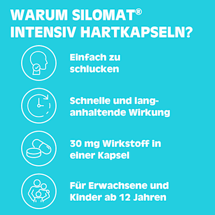 Silomat Hustenstiller Dextromethorphan Intensiv 22 mg Hartkapseln  Silomat