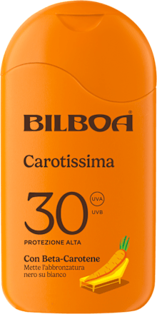 Crema solare abbronzante Carotissima SPF30 Bilboa