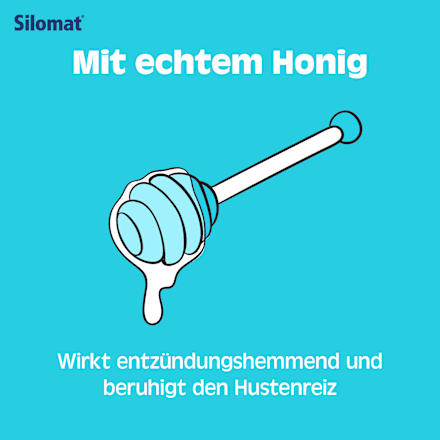 Silomat Hustenstiller Dextromethorphan mit  Honig-Geschmack 7,7 mg Lutschpastillen Silomat