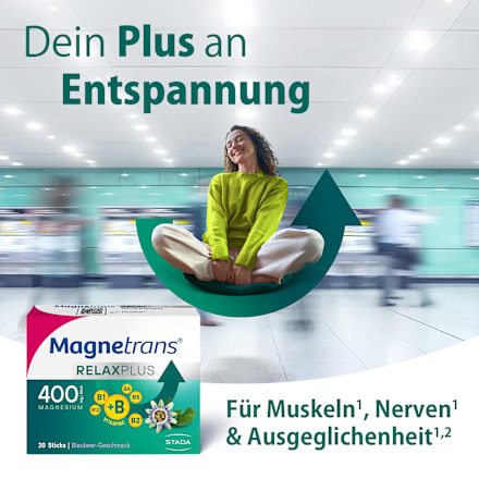 Magnetrans RELAXPLUS 400 mg Direktgranulat Sticks 20 St Magnetrans