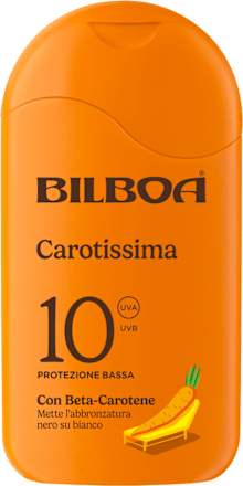 Crema solare abbronzante Carotissima SPF10 Bilboa