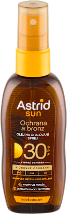 sun olej na opalování ve spreji SPF30 Astrid