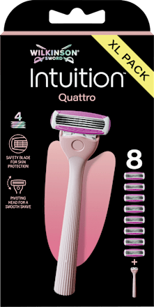 Női borotva Intuition Quattro XL Csomag WILKINSON SWORD