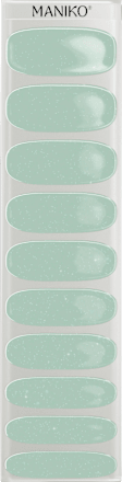 UV Nagelfolien Pediküre Shimmery Mint Maniko