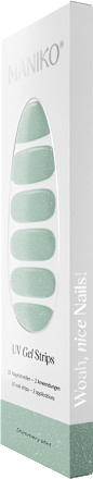 UV Nagelfolien Pediküre Shimmery Mint Maniko