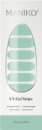 UV Nagelfolien Pediküre Shimmery Mint Maniko