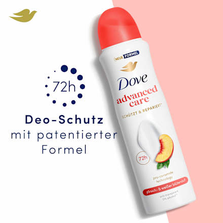 Antitranspirant Deospray Advanced Care Pfirsich & weißer Blütenduft Dove
