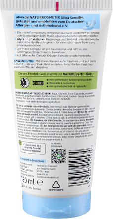 Gel detergente viso Ultra Sensitiv alverde
