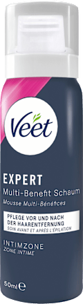 Intimbereich Set, Enthaarungscreme & Multi-Benefit-Schaum (2x50 ml) Veet
