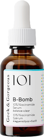 101 Arcszérum B-BOMB 10% niacinamiddal Geek&Gorgeous