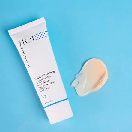 101 Arckrém Happier Barrier 7% Squalane, Omega-6 ceramide, Bisabolol, Allantoin, Zöld tea kivonattal Geek&Gorgeous