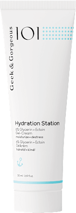 101 Arckrém gél Hydration Station 5% Glycerin, 1% Ectoin, Bisabolol, Allantoin Geek&Gorgeous
