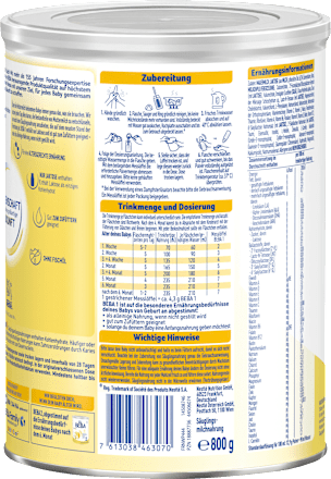 Anfangsmilch 1 von Geburt an Nestlé BEBA