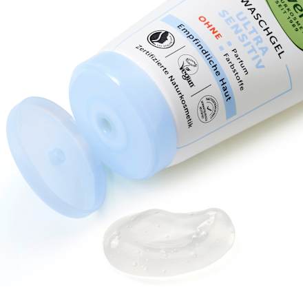 Ultra szenzitív arclemosó gél érzékeny bőrre alverde NATURKOSMETIK